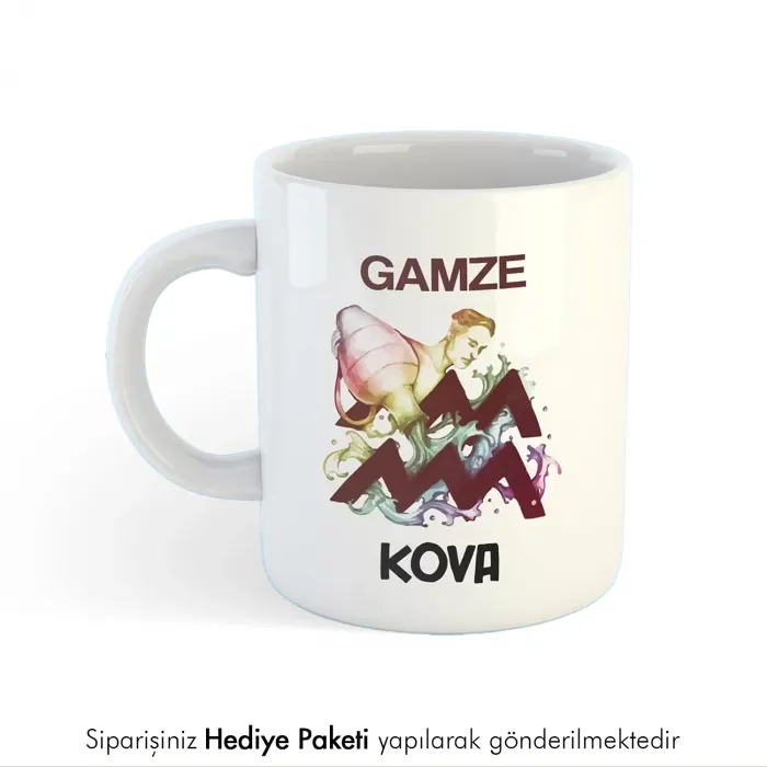 Kova Burcuna Hediye Kupa Bardak