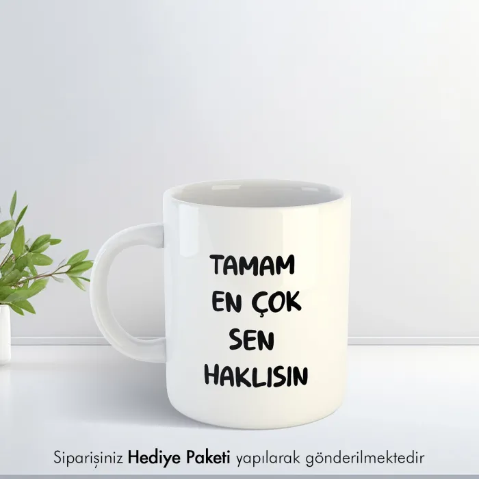 Tamam Sen Haklısın Kahve Kupası