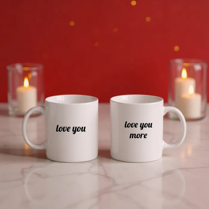 Love You / Love You More – Çift Kupa Seti