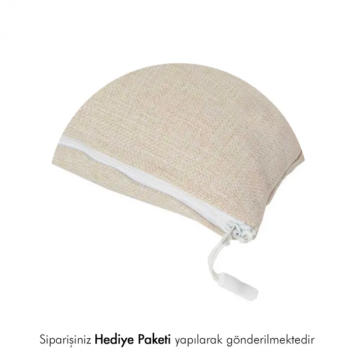 Make Up Tasarımlı İsme Özel Keten El Cüzdanı Çanta