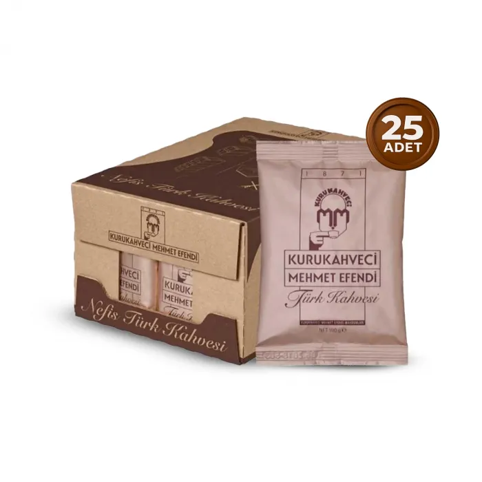 Kurukahveci Mehmet Efendi Türk Kahvesi 100 gr 25li