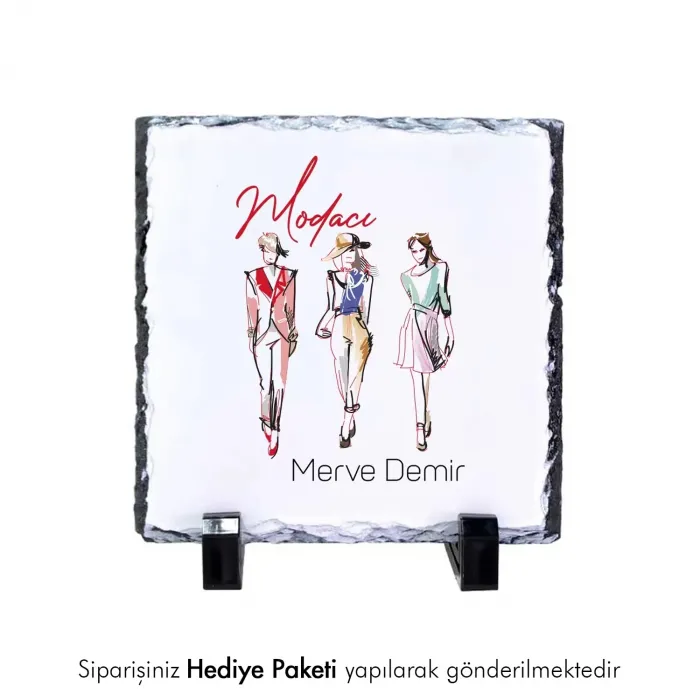 Modacıya Özel İsim Baskılı Doğal Taş