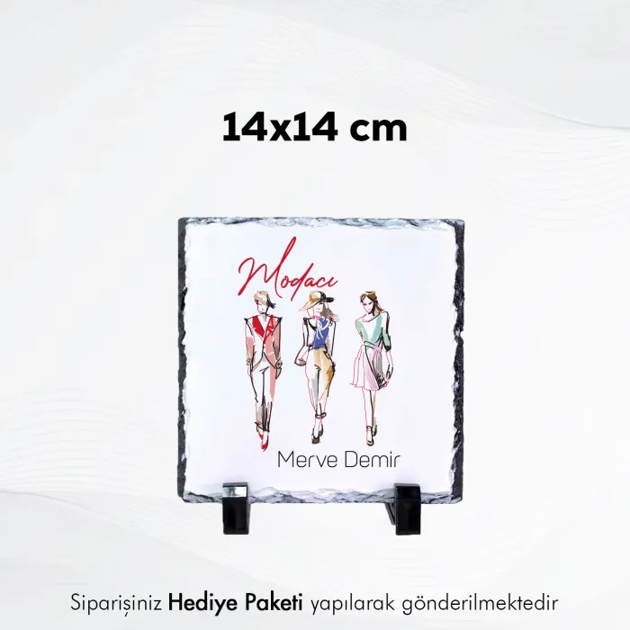 Modacıya Özel İsim Baskılı Doğal Taş