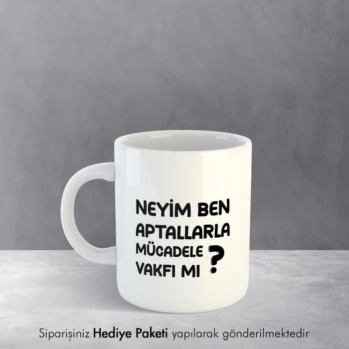 Yazı Tasarımlı Kahve Kupası