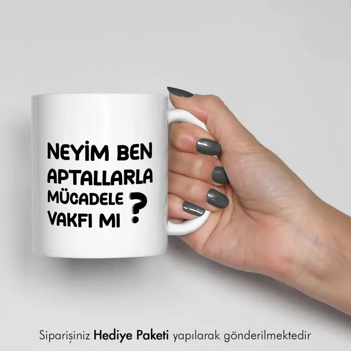 Yazı Tasarımlı Kahve Kupası