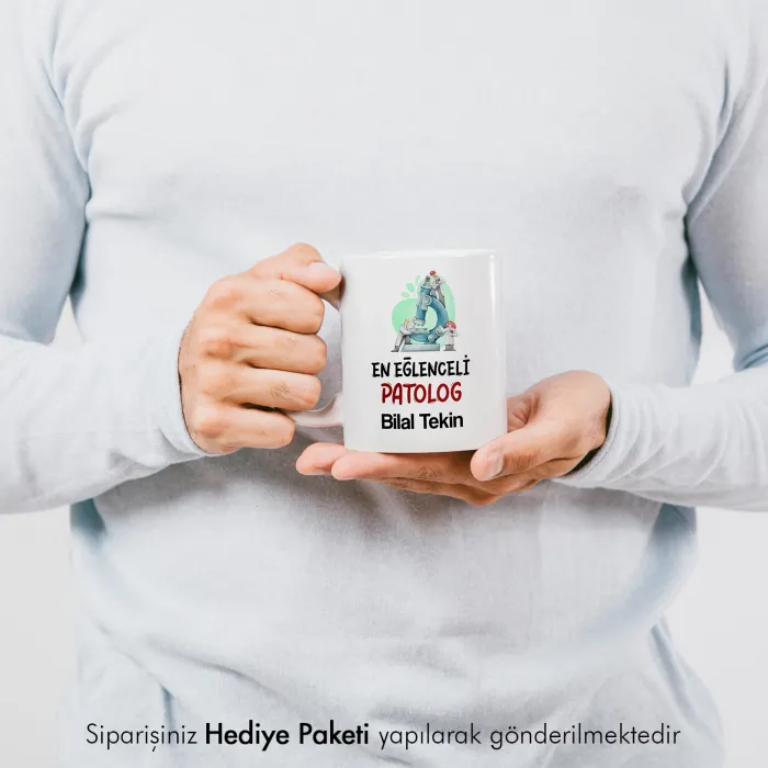Patolog Tasarımlı İsme Özel Hediye Kupa