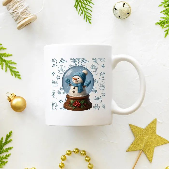 Neşeli Kardan Adam Küresi Kupa