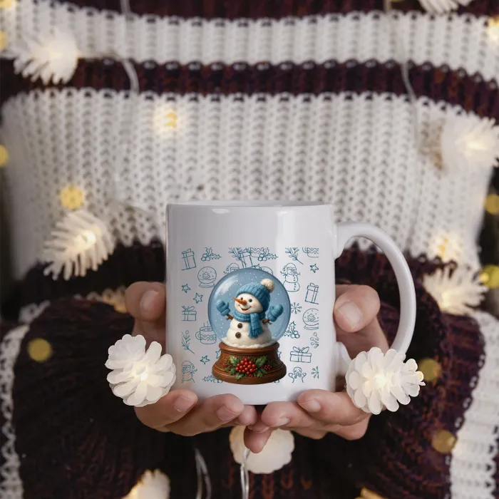 Neşeli Kardan Adam Küresi Kupa