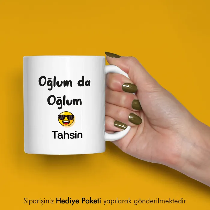 Oğlum Da Oğlum Kişiye Özel İsimli Kupa Bardak