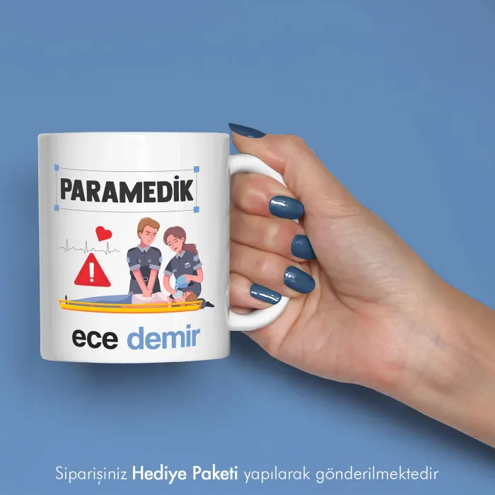 Paramedik Tasarımlı Özel Hediye Kupa Bardak