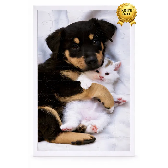 Patili Dostum – Kişiye Özel Evcil Hayvan Fotoğraflı Puzzle