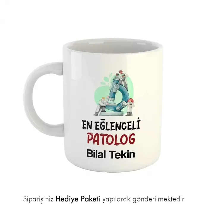 Patolog Tasarımlı İsme Özel Hediye Kupa