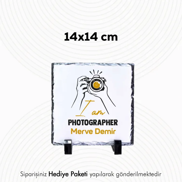 Photographere Özel İsim Baskılı Doğal Taş