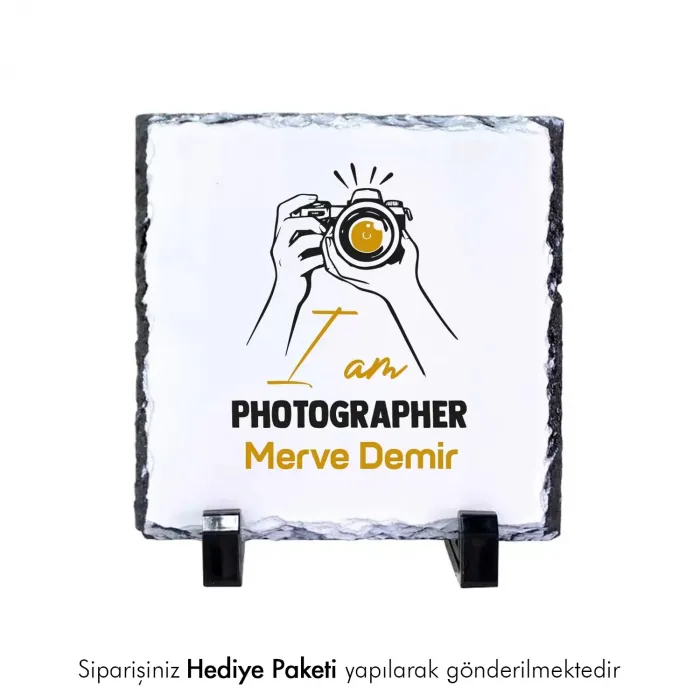 Photographere Özel İsim Baskılı Doğal Taş