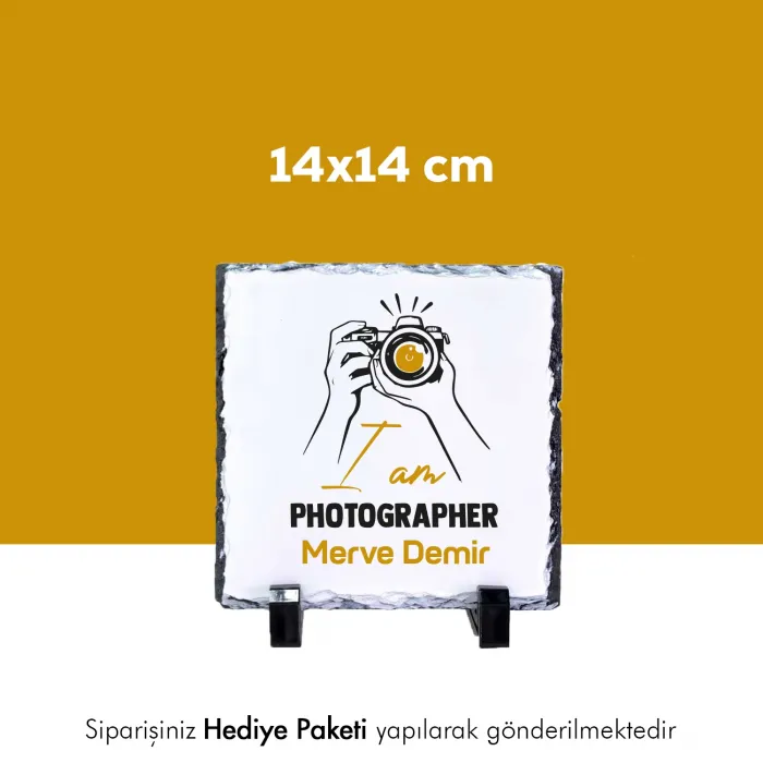 Photographere Özel İsim Baskılı Doğal Taş