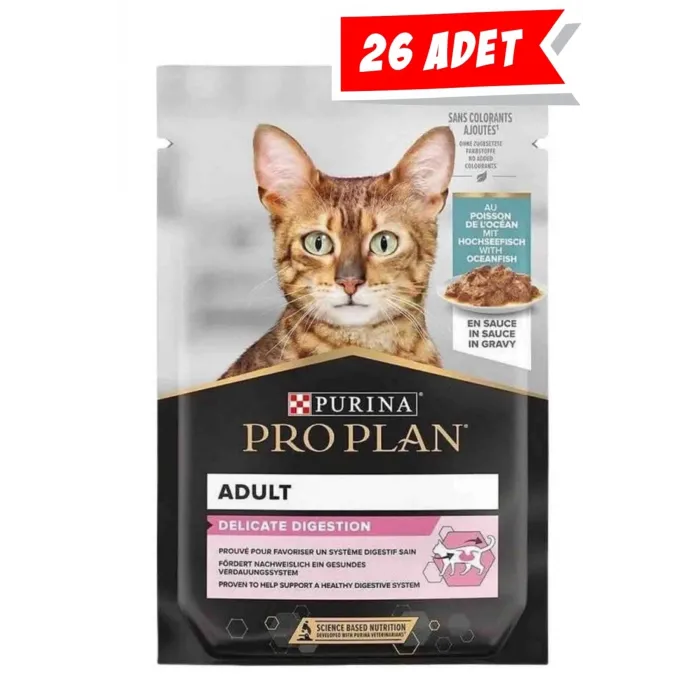 Pro Plan Okyanus Balıklı 85 gr 26lı Yetişkin Kedi Yaş Maması