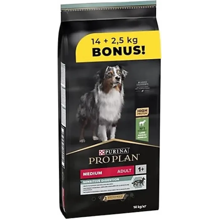 Pro Plan Sensitive Digestion Medium Kuzu Etli 14 + 2.5 kg Yetişkin Köpek Maması