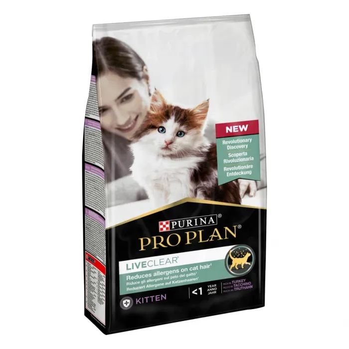 Pro Plan LiveClear Alerjen Azaltan Hindili 1.4 kg Yavru Kedi Maması