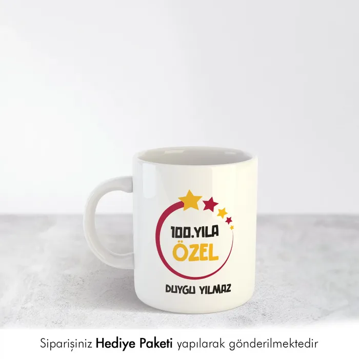 100.Yıl Baskılı Kişiye Özel İsimli Kupa Bardak