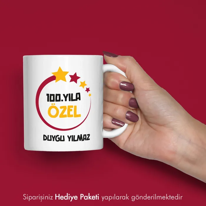 100.Yıl Baskılı Kişiye Özel İsimli Kupa Bardak