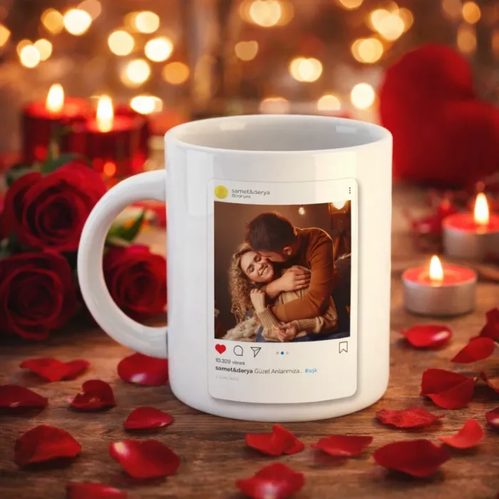 Sosyal Medya Tasarımlı Kupa