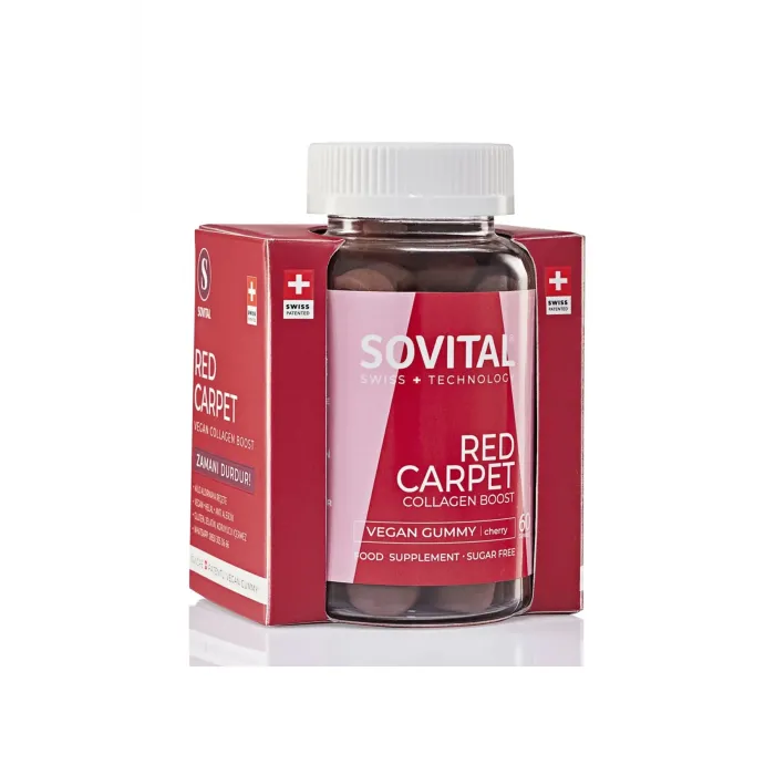 Sovital Red Carpet Yaşlanma Karşıtı Collagen Boost 60 Kapsül