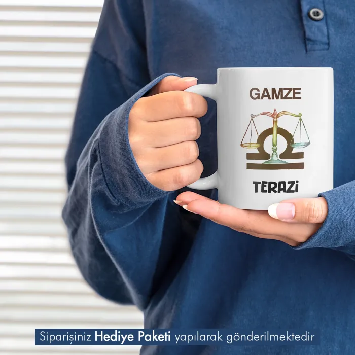 Terazi Burcuna Hediye Kupa Bardak