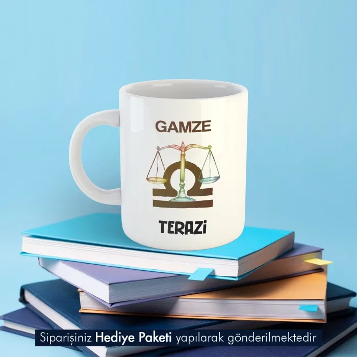 Terazi Burcuna Hediye Kupa Bardak