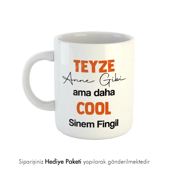 Teyzeye Özel Espirili Kupa Bardak