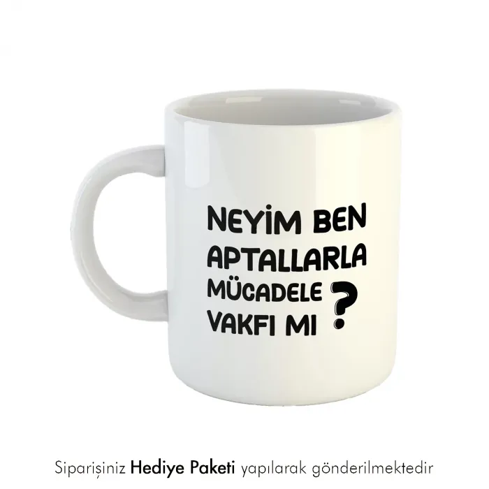 Yazı Tasarımlı Kahve Kupası