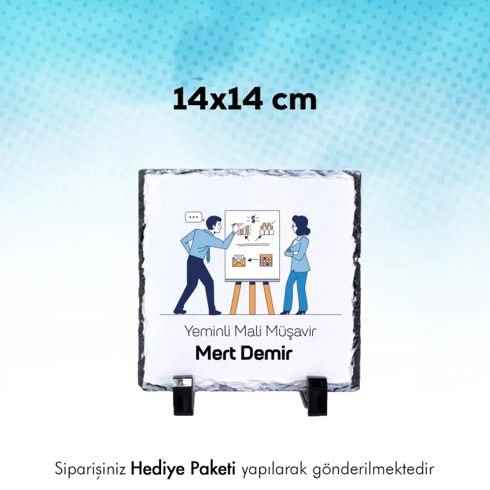 Babalar Gününe Özel Fotoğraflı İsimli Doğaltaş