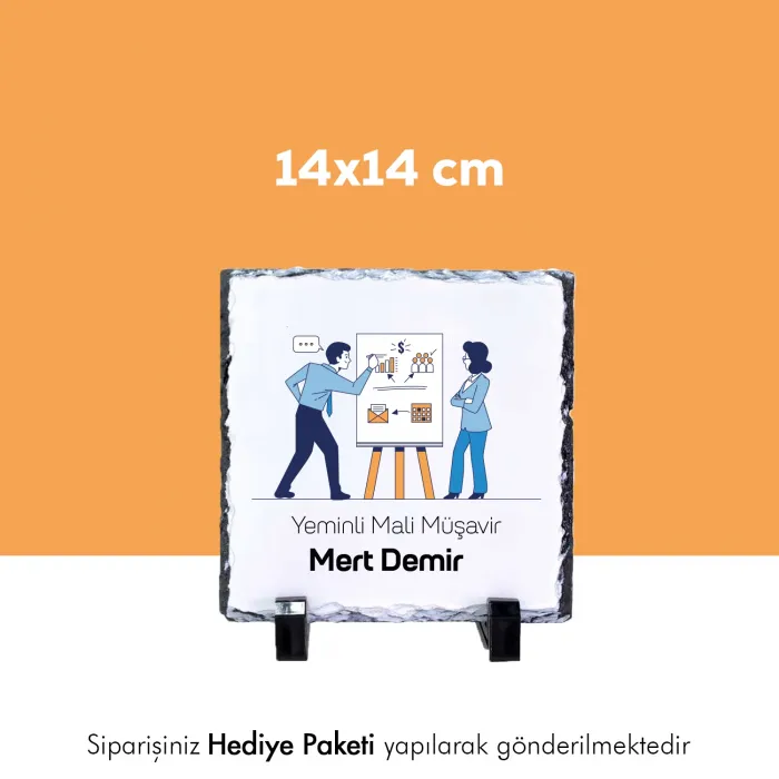 Babalar Gününe Özel Fotoğraflı İsimli Doğaltaş