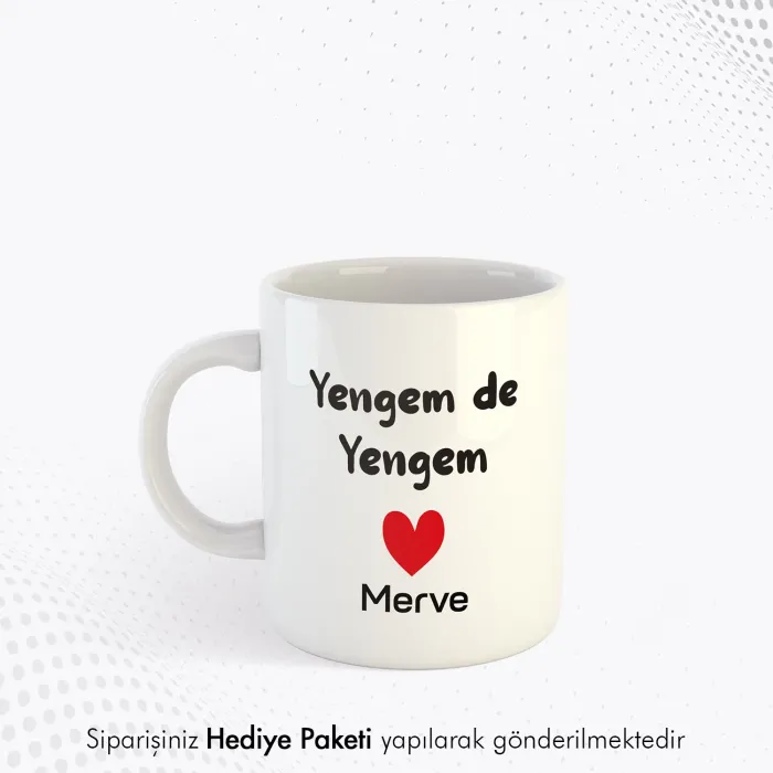 Yengem De Yengem Kişiye Özel İsimli Kupa Bardak