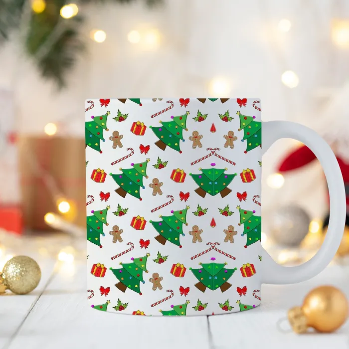 Yılbaşı Motifleri Temalı Kupa