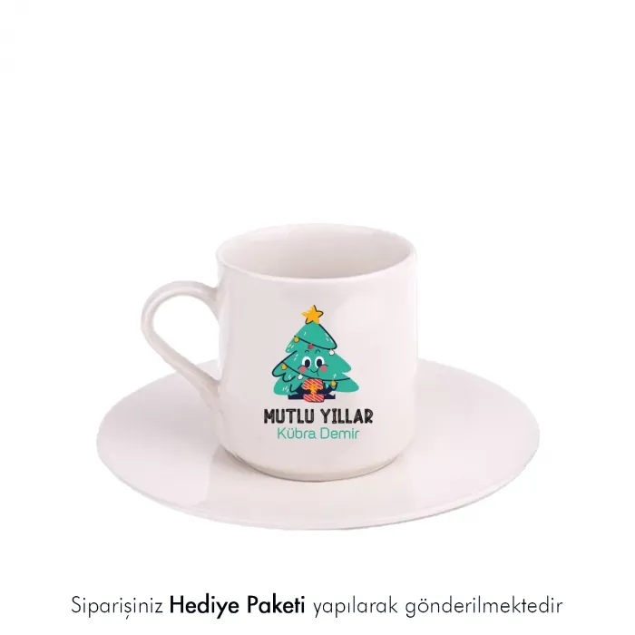 Beyaz Fincan Kişiye Özel İsimli Komşum Da Komşum