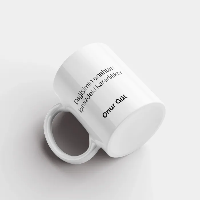 Yazı Detaylı Kişiye Özel Kupa Bardak