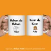 2Li Babam Da Babam Kızım Da Kızım Kişiye Özel Kupa Bardak