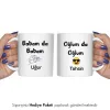 2Li Babam Da Babam Oğlum Da Oğlum Kişiye Özel Kupa Bardak