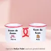2Li Annem De Annem Kızım Da Kızım Kişiye Özel Enamel Kupa Bardak