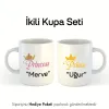2Li Princess Ve Prince Kişiye Özel İsimli Kupa Bardak