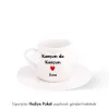 Beyaz Fincan Kişiye Özel İsimli Komşum Da Komşum