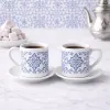 Mavi Çini Desenli 2li Kahve Fincanı Seti