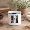 Harf Tasarımlı Özel Enamel Kupa Bardak