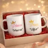 2Li Princess Ve Prince Kişiye Özel İsimli Kupa Bardak