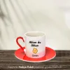 Ablam Da Ablam Özel İsimli Hediye Kırmızı Fincan