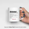 Anne Kelime Anlamlı İsimli Kupa Bardak