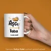 Aşçı Babaya Hediye İsme Özel Esprili Kupa Bardak