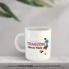Bize Her Yer Trabzon Yazılı Kişiye Özel İsimli Kupa Bardak