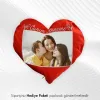 Fotoğraf Baskılı Kalpli Yastık Anneme Özel Hediye