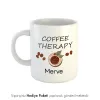 Coffee Therapy Kişiye Özel İsimli Hediye Kupa